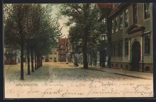 AK Wolfenbüttel, Strassenpartie am Stadtmarkt