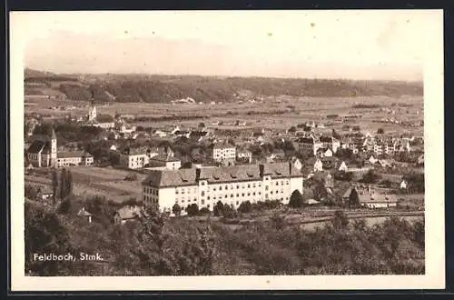 AK Feldbach, Teilansicht aus der Vogelschau