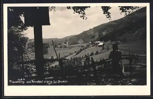 AK Frauenberg am Rennfeld, Blick hin zum Ort