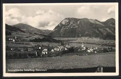 AK Scheifling, Panorama mit den Bergen