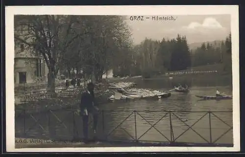 AK Graz, Blick über den Hilmteich