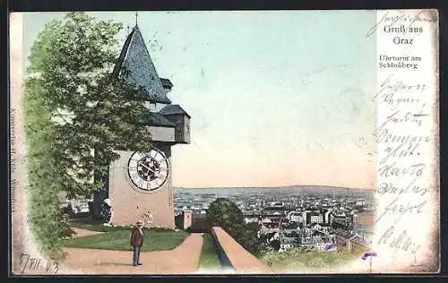 AK Graz, Uhrturm am Schlossberg