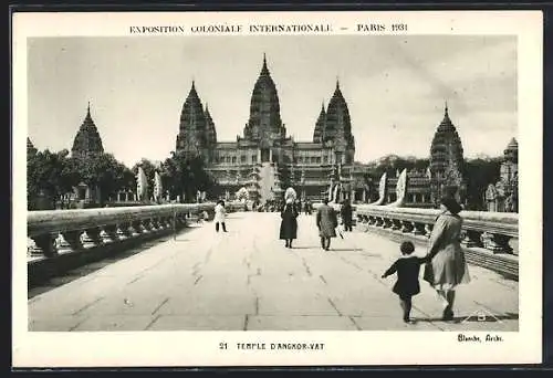 AK Paris, Exposition coloniale internationale 1931, Temple d`Angkor-Vat