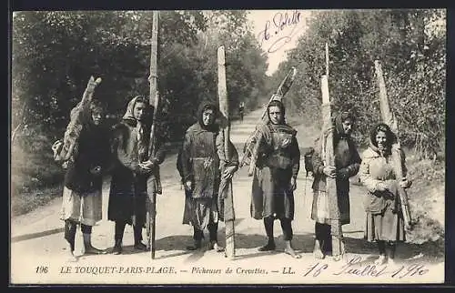 AK Le Touquet-Paris-Plage, Pecheuses de Crevettes, Gruppenbild Garnelenfischerinnen