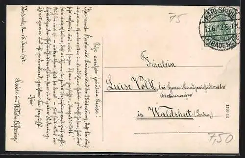 AK Karlsruhe i/B, Motiv aus dem Ort mit Anlagen