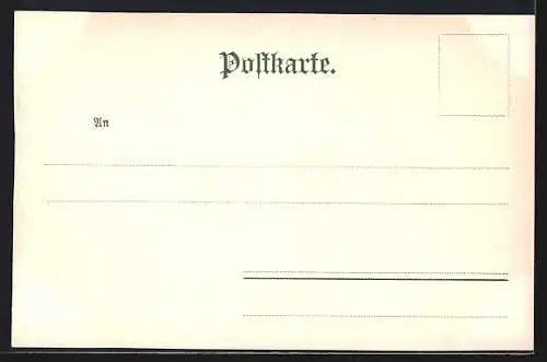 Künstler-AK Schwarzwald, Nr.1, Frau in Trachten vor Haus