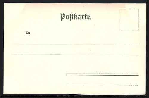 AK Schwarzwald-Postkarten No. 7, Mädchen an Briefkasten, Tracht