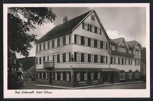 AK Bad Liebenzell, Hotel Ochsen, Bes. Fam. Emendörfer