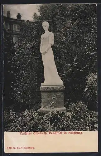 AK Salzburg, Kaiserin Elisabeth (Sissi) von Österreich Denkmal