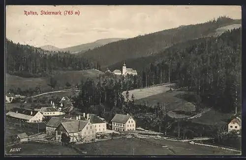 AK Ratten, Panoramablick aus der Vogelschau