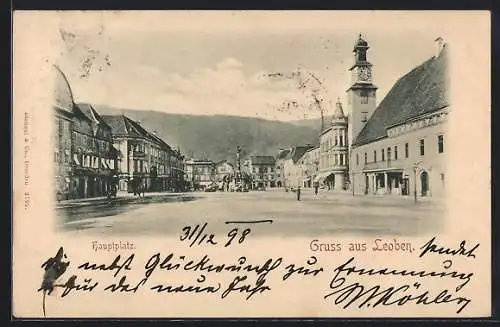 AK Leoben, Blick über den Hauptplatz