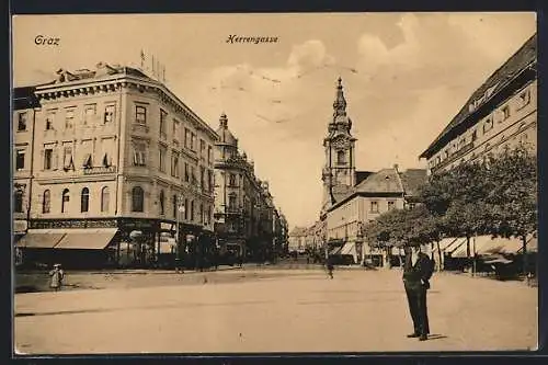 AK Graz, Blick in die Herrengasse