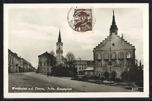 AK Waidhofen a. d. Thaya, Partie am Hauptplatz