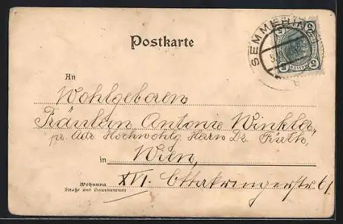 AK Schottwien, Hauptstrasse und Sonnwendstein