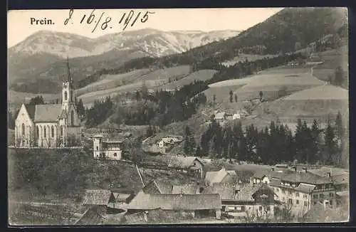 AK Prein, Teilansicht mit Kirche