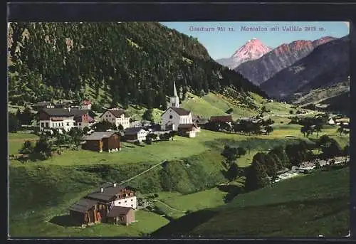 AK Gaschurn / Montafon, Ortsansicht mit Vallüla