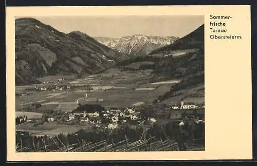 AK Turnau /Obersteierm., Gesamtansicht mit Umgebung aus der Vogelschau