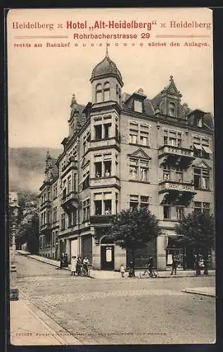 AK Heidelberg, Privat-Hotel Alt-Heidelberg in der Rohrbacher Strasse 29