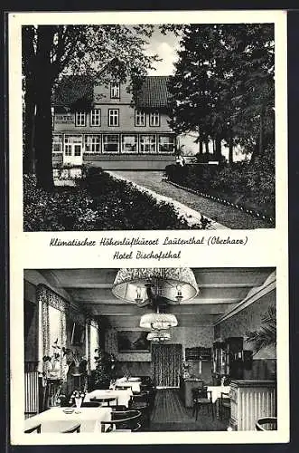 AK Lautenthal /Oberharz, Hotel Bischofsthal von W. Dowedeit