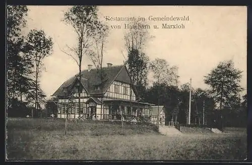 AK Hamborn / Rhein, Restaurant im Gemeindewald von Hamborn und Marxloh