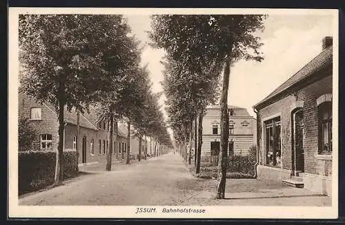 AK Issum, Blick in die Bahnhofstrasse