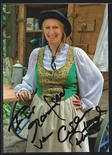 AK Bad Segeberg, Karl-May-Spiele 2007, Winnetou I, Carmen Rutzel als Rosie, Autograph