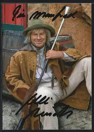 AK Bad Segeberg, Karl-May-Spiele 2007, Winnetou I, Ulli Kinalzik als Sam Hawkens, Autograph