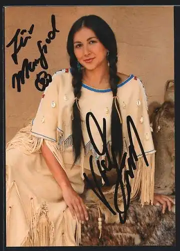 AK Bad Segeberg, Karl-May-Spiele 2007, Winnetou I, Vanida Karun als Nscho-tschi, Autograph