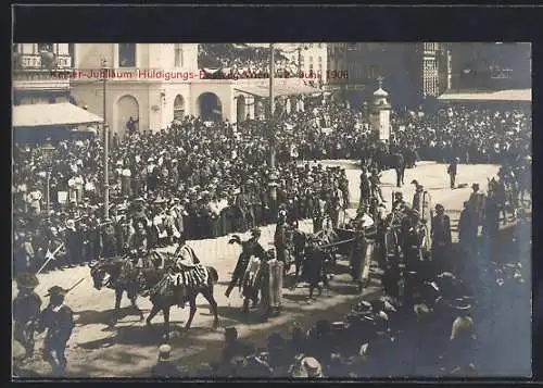 AK Wien, Kaiser-Jubiläum Huldigungs-Festzug 1908