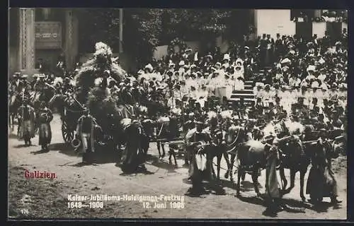 AK Wien, Kaiser-Jubiläums-Huldigungs-Festzug 1908