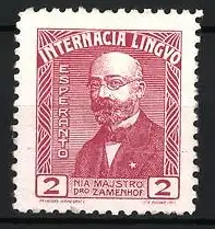 Reklamemarke Internacia Linguo, Esperanto, Dr. Zamenhof-Porträt