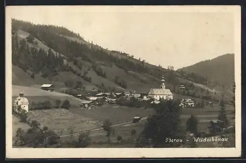 AK Oberau-Wildschönau, Ortsansicht mit Kirche