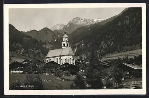 AK Obermauern, Ortsansicht mit Kirche