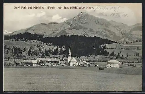 AK Reith, Totalansicht mit dem Kitzbüheler Horn