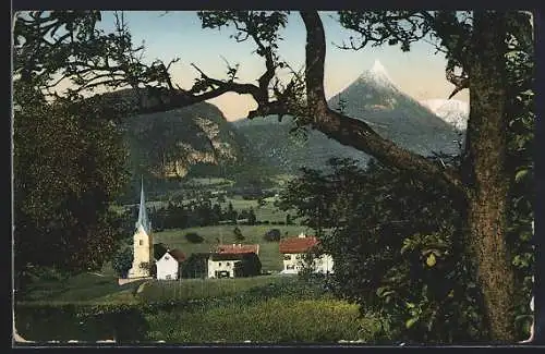 AK Schwoich bei Kufstein, Ansicht vom Wald aus