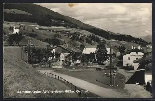AK Abfaltersbach, Teilansicht mit Gasthaus und Handlung
