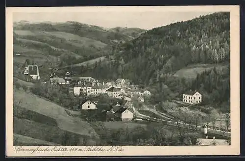 AK Edlitz, Ortsansicht aus der Vogelschau