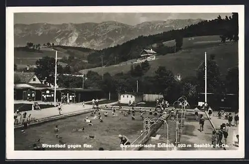 AK Edlach, Strandbad gegen Rax