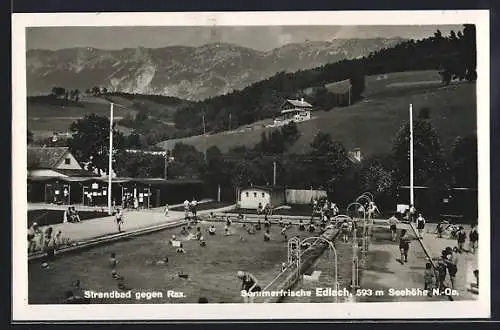 AK Edlach, Strandbad gegen Rax