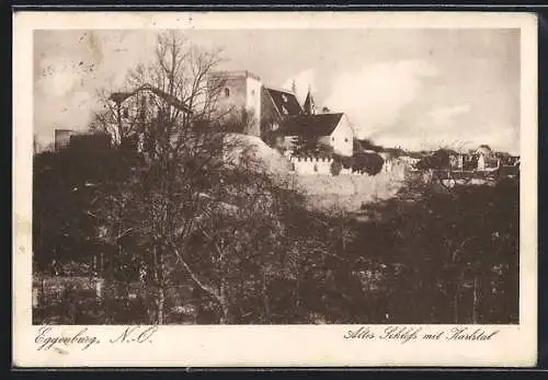 AK Eggenburg, Altes Schloss mit Karlstal