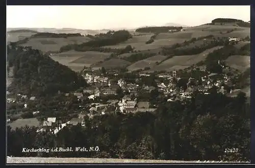 AK Kirchschlag i. d. Buckl. Welt, Panorama mit der Ortschaft