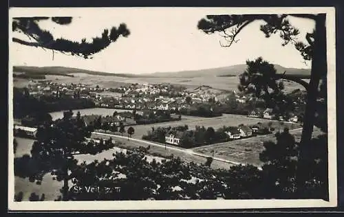 AK St. Veit, Ortsansicht vom Wald aus