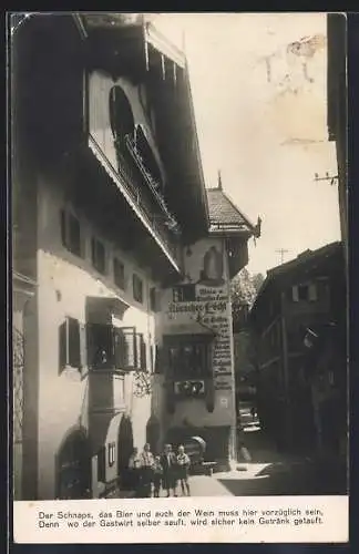 AK Kufstein, Partie am Restaurant Auracherlöchl