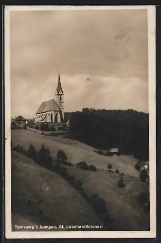 AK Tamsweg i. Lungau, Blick zum St. Leonhardikircherl