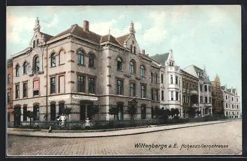 AK Wittenberge a. E., Rind- und Schweineschlachterei in der Hohenzollernstrasse