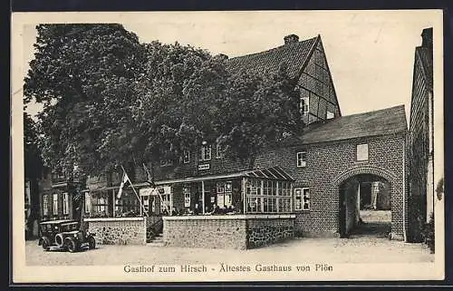 AK Plön, Eingang vom Gasthaus zum Hirsch