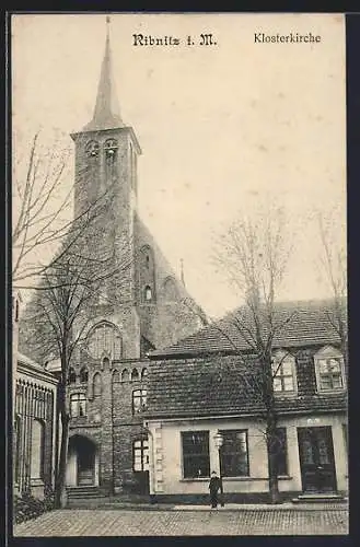 AK Ribnitz i. M., Hof vor der Klosterkirche