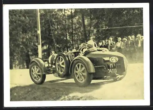 AK Bohdanec, Bohdanecsky Okruh 1938, Bugatti Type 51 Rennwagen beim Autorennen