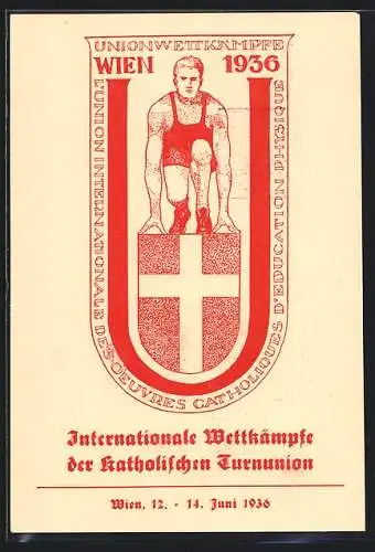 AK Wien, Internationale Wettkämpfe der Katholischen Turn-Union, Juni 1936, Leichtathlet, Lauf