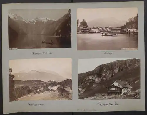 Fotografie unbekannter Fotograf, Ansicht Zell am See, Blick zum Grossglockner von der Schmittenhöhe